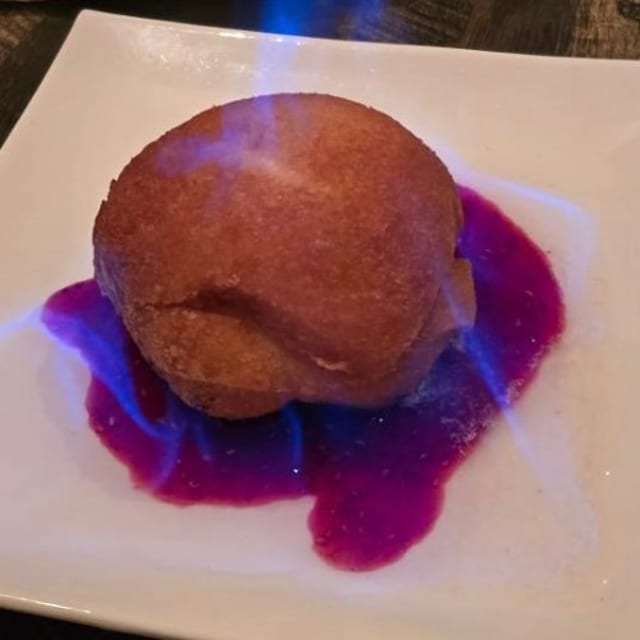 Flaming Fried Ice Cream.