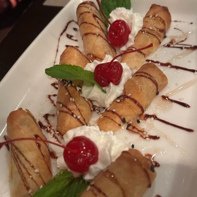 Banana Spring Rolls.