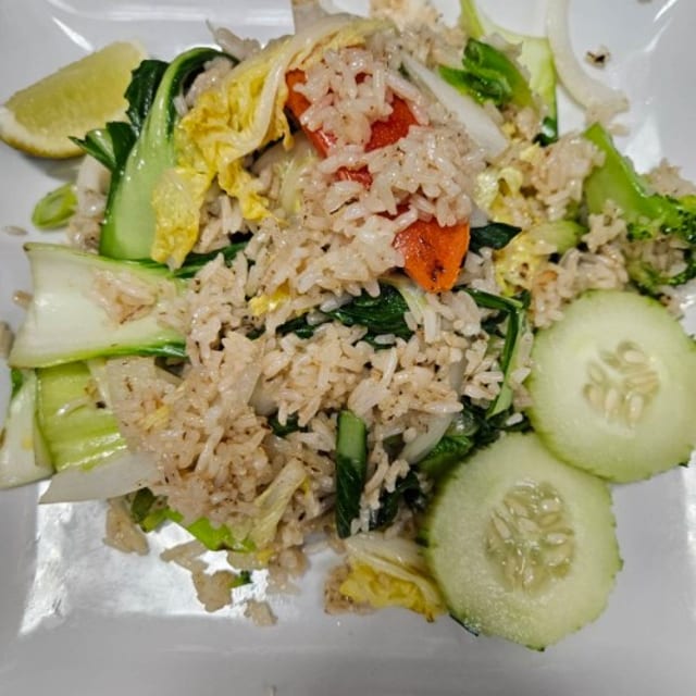 Vegetable Fried Rice (No Egg).
